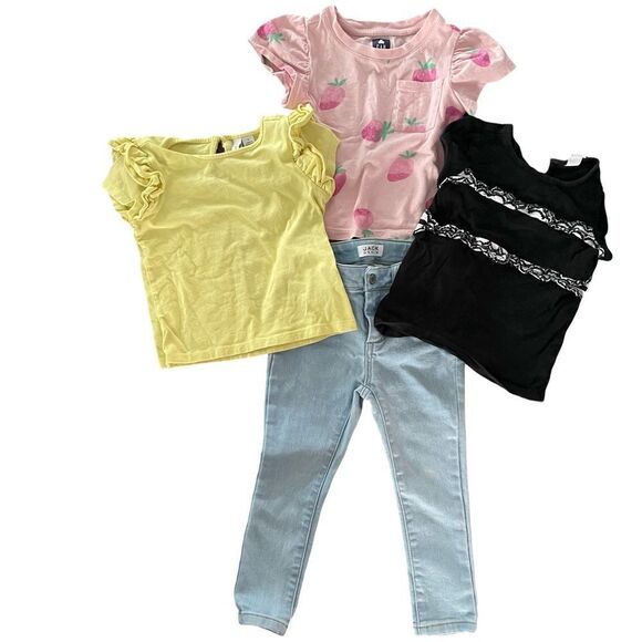 Janie and Jack Other - Janie and Jack lot 2 short sleeve shirts, pair of jeans, Gap t shirt all size 3T